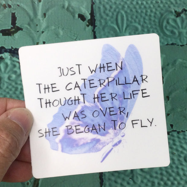 She Began To Fly/Vinyl Sticker