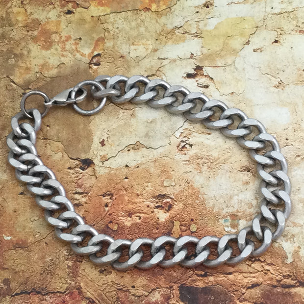 Jed/Chunky Silver Chain Bracelet