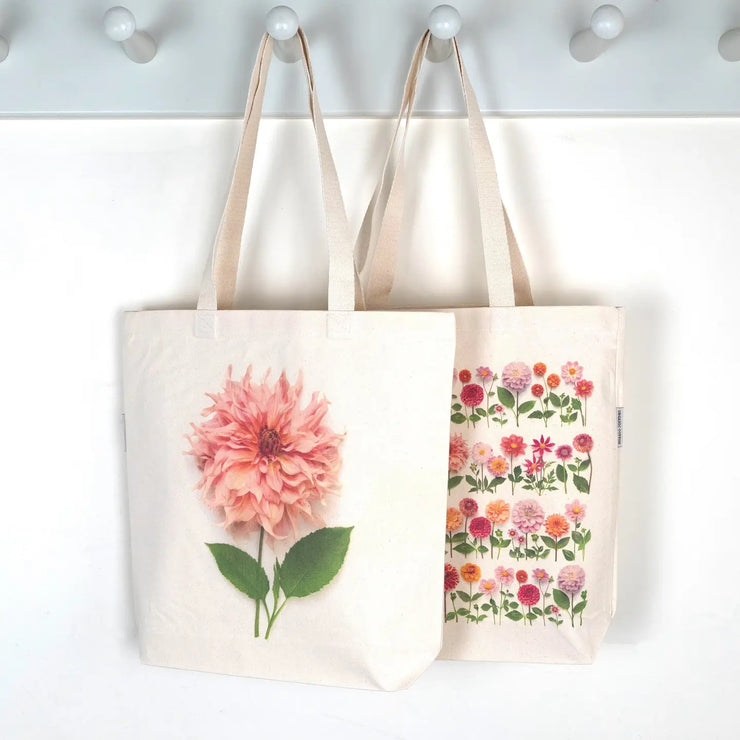 Dahlia/Cotton Tote Bag by Bottle Branch