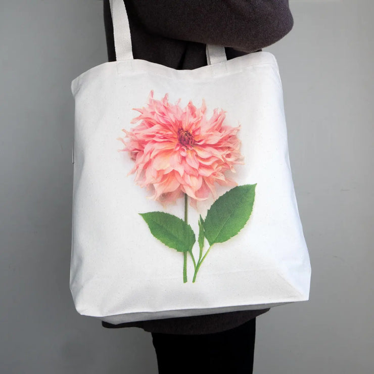 Dahlia/Cotton Tote Bag by Bottle Branch