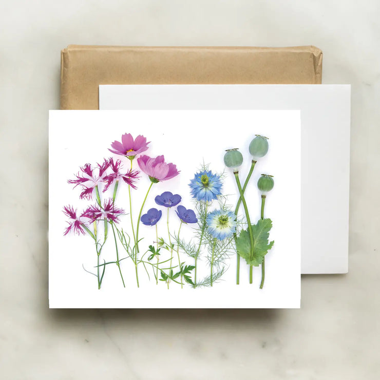 Pastel Floral Rainbow/Card by Bottle Branch