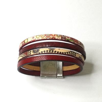 LE Leather Magnetic Bobby Pin Wristband - Leather – Phoenix Nationale