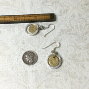 Tress/Mixed Metals Silver Earrings