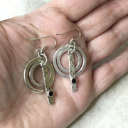 Aubrey/Layered Silver Earrings