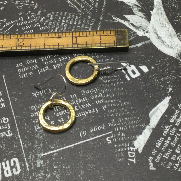 Meg/Gold & Silver Small Hoop Earrings