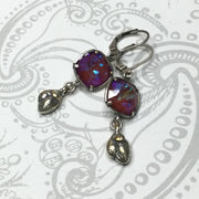 Janine/Austrian Crystals & Silver Earrings