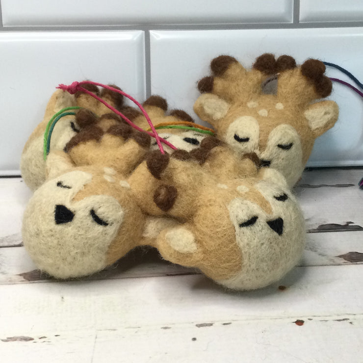 Wooly Deer Ornament