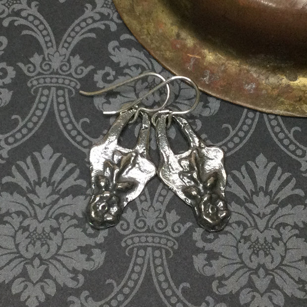 Dafne/Pewter Silver Earrings