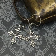 Sam/Sterling Cross Silver Earrings