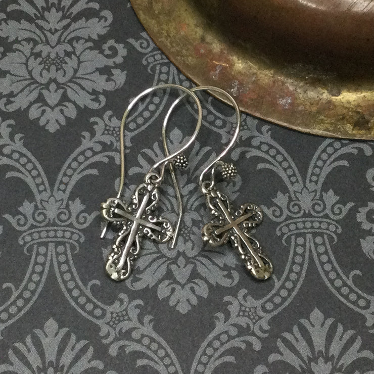 Beattie/Sterling Cross Silver Earrings