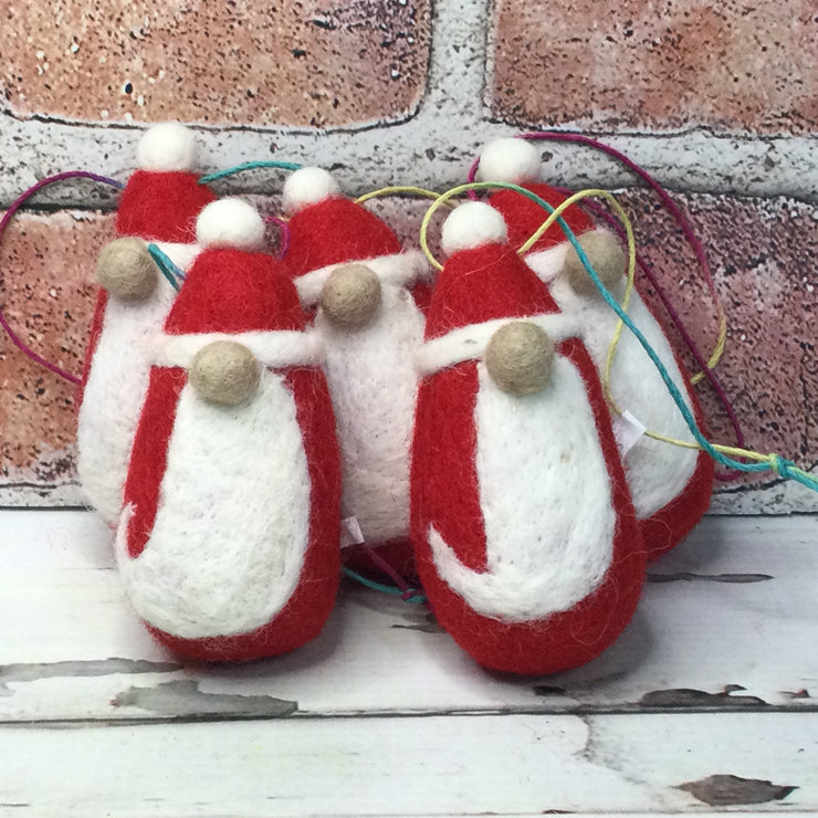 Wooly Santa Ornament