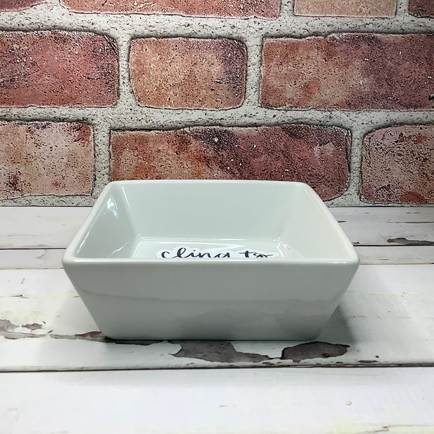 Cling To What Is Good/Large Trinket Dish by lydeen