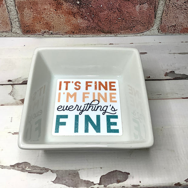 It's Fine/Large Trinket Dish by lydeen