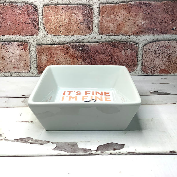 It's Fine/Large Trinket Dish by lydeen