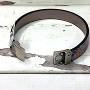 LE295/Leather Magnetic Clasp Cuff