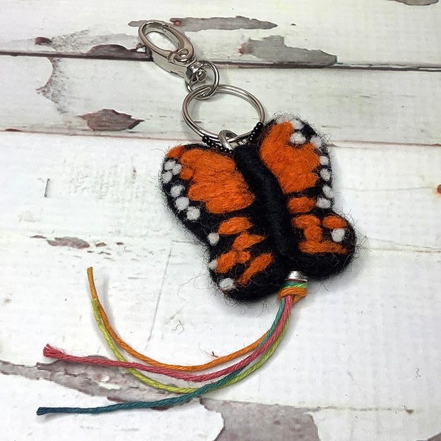 Wooly Butterfly KeyChain