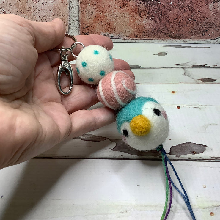 Wooly Buds & Birdy KeyChain