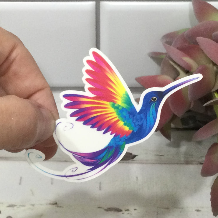 Hummingbird/Vinyl Sticker - by lydeen