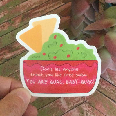 You Are Guac, Baby/Vinyl Sticker - by lydeen