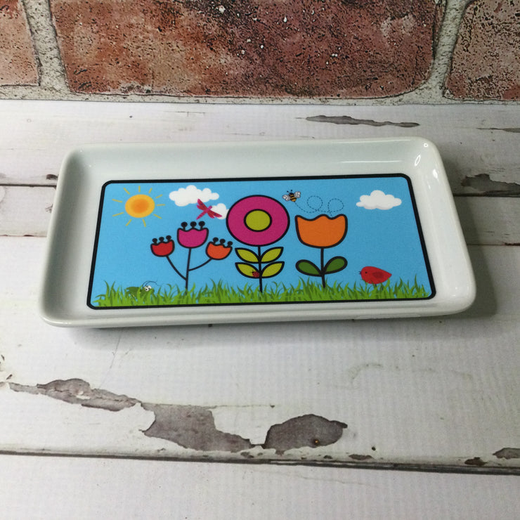 Happy Garden/Trinket Dish by lydeen