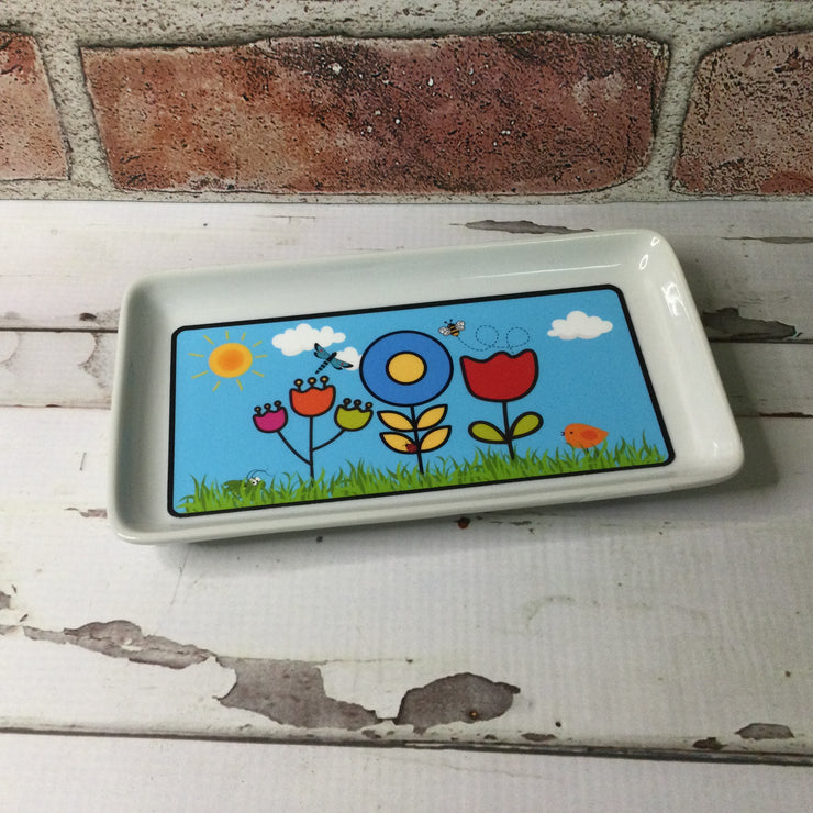 Happy Garden/Trinket Dish by lydeen