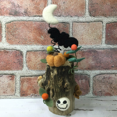 Skully, Small Bat, Ochre Pumpkin & Moon/Halloween Treehouse by lydeen