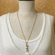 Midge/24” Miriam Haskell Pearl & Gold Necklace