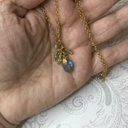 Noma/20” Labradorite & Gold Necklace