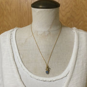 Noma/20” Labradorite & Gold Necklace