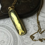 Bryce/18” Labradorite Gold Necklace