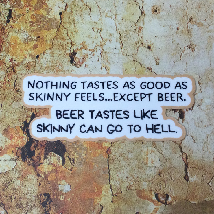 Beer Tastes Like/Vinyl Sticker - by lydeen