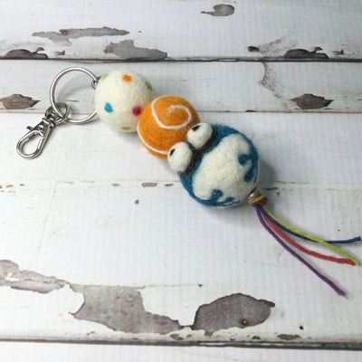 Wooly Buds & Frog KeyChain