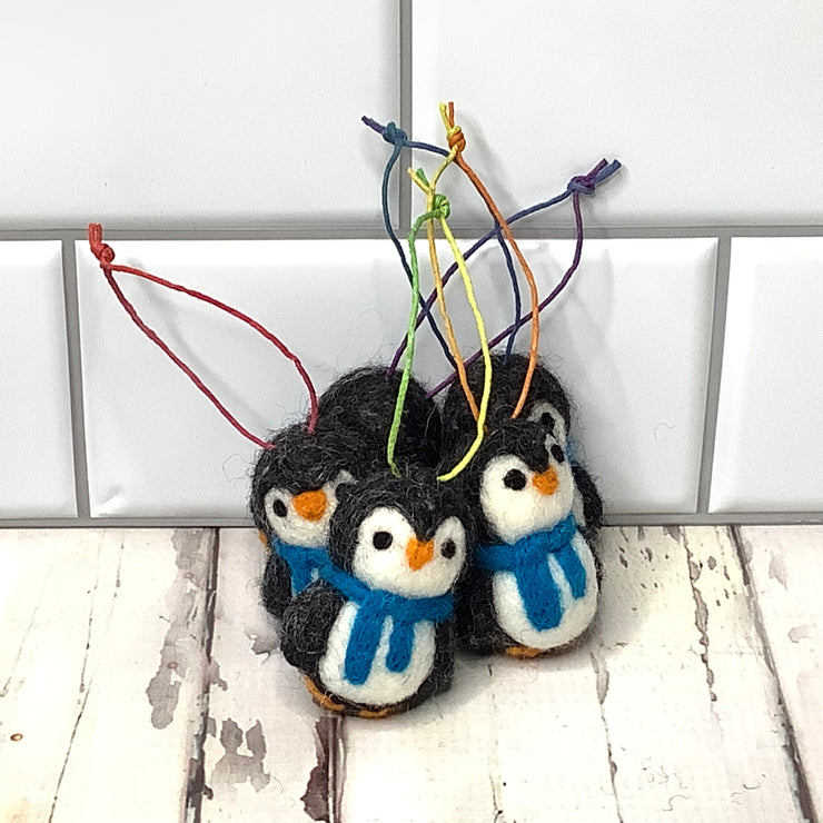 Wooly Penguin Ornament