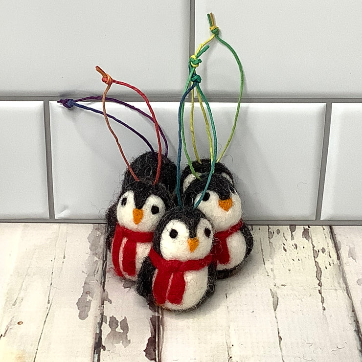 Wooly Penguin Ornament