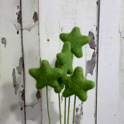 Star-Green/Wool Buddy on 18" Stem