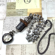 RIDE/32” Sterling Anne Choi Pendant Silverite Gunmetal Necklace
