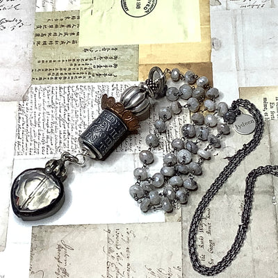 RIDE/32” Sterling Anne Choi Pendant Silverite Gunmetal Necklace