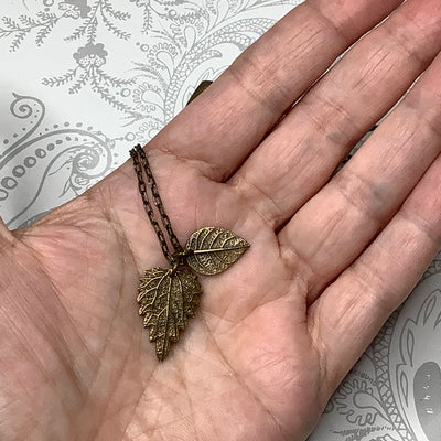 Tally/18" Handmade Solid Bronze Pendant Brass Necklace