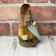 Alden/Autumn Velvet Gnome on Natural Wood Base