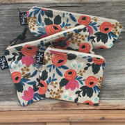Spring Garden Blossoms - Small Zip Pouch