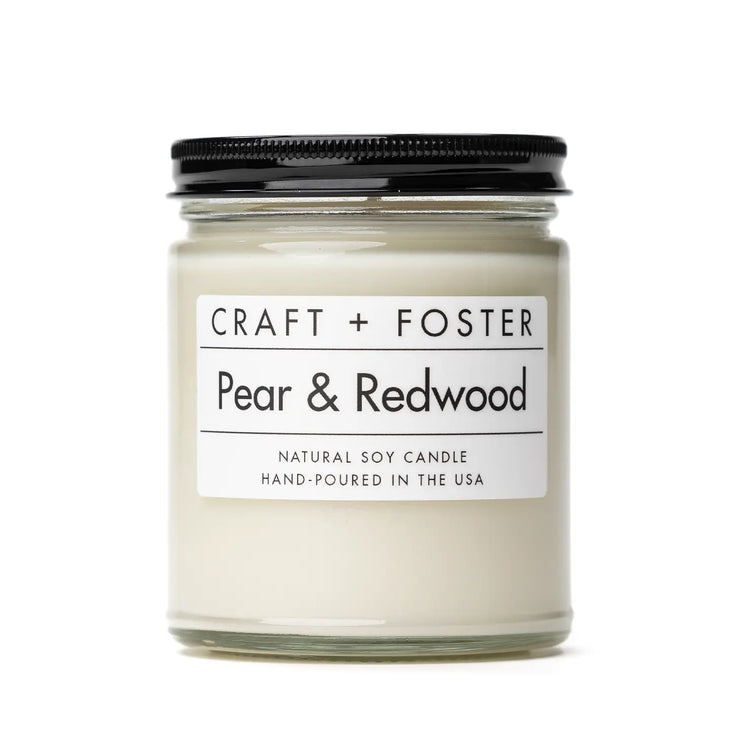 Pear & Redwood/8 oz. Candle by Craft + Foster