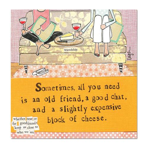 An Old Friend & A Good Chat - Curly Girl Design Magnet