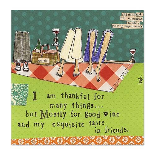 Thankful for my Exquisite Taste in Friends - Curly Girl Design Magnet