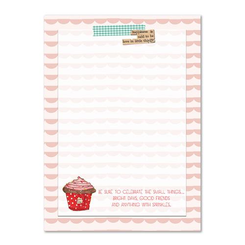 Celebrate the small things...Bright Days, Good Friends & Anything with Sprinkles - Curly Girl Design Notepad