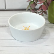 Honeycomb Bee on White/Medium Trinket Dish by lydeen