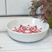 Gradient Mandala on White/Large Trinket Dish by lydeen
