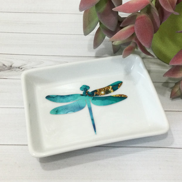 Dragonfly/Small Trinket Dish by lydeen :: More Color Options