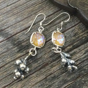 Kitt/Swarovski Crystals & Silver Earrings