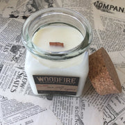 Sea Salt & Agave/Wood Wick Soy Candle by Woodfire Candle Company