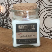 Cedar Sauna/Wood Wick Soy Candle by Woodfire Candle Company